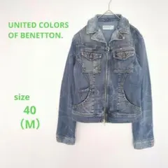 【ユナイテッドカラーズオブベネトン】 デニムジャケットＧジャン 40 M 古着