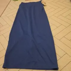 NOOOON×add COLOR ロングスカート タイトスカート 青 M