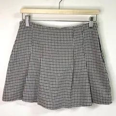ZARA チェックミニスカート インパン付き