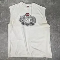 USA製 ハーレーダビッドソン　ノースリーブ　両面プリント【2XL】トランプ