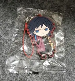 鬼滅の刃　冨岡義勇　ラバーマスコット　ストラップ　ガチャガチャ　滅！