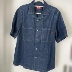 DIESEL デニムブルー 半袖シャツ