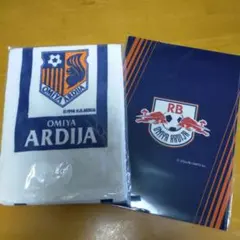 大宮アルディージャ　クリアファイルとタオルマフラーセット　　献血