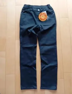 裏起毛 ストレッチ 黒 長ズボン 160cm