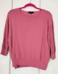 Reflect ピンク 五分袖ニット 11号