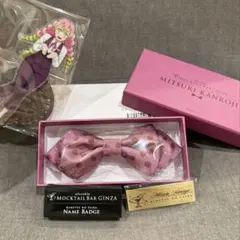 鬼滅の刃 モクテルバー 甘露寺蜜璃 蝶ネクタイ アクリルスタンド ネームバッジ