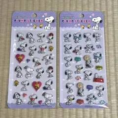 PEANUTS スヌーピー ぷくぷくシールセット3D立体シール ウッドストック
