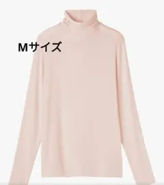 無印良品 シアータートルネック長袖Ｔシャツ Мライトピンク