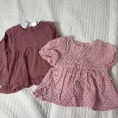 ZARA ロンT 半袖　80cm