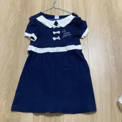 axes femme kids 半袖ワンピース 130cm ネイビー