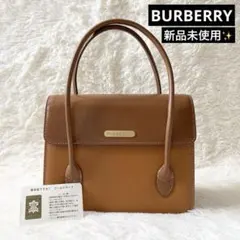 新品✨BURBERRY バーバリー　ハンドバッグ　ノバチェック　ゴールドロゴ