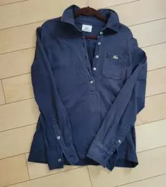 LACOSTE 長袖ポロシャツ ネイビー 42