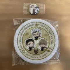 ハイキュー!! キャラクター皿と缶バッジセット（くら寿司）