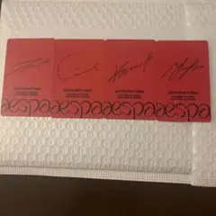 aespa LOTTE DUTY FREE トレカ 4枚セット