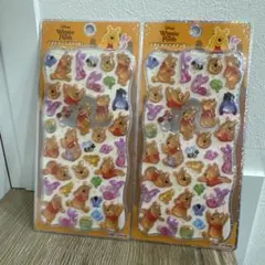 正規品 プチドロップステッカー プーさん 新品未使用 2点セット