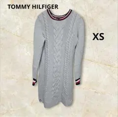 TOMMY HILFIGER ニットワンピース グレー XS