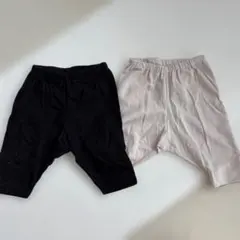 UNIQLO ベビーリブレギンスパンツ（７分丈）80㎝　2枚セット