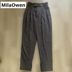 Mila Owen タックパンツ グレー