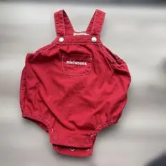 miki HOUSE レッドオーバーオール Sサイズ