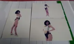 田村あかね 写真 はがきサイズ 3枚 レースクイーン アイドル タレント