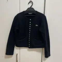 LACOSTE x BEAMS BOY 別注スウェットスナップボタンカーディガン