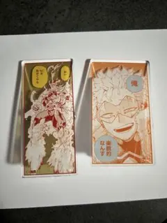 ヒロアカ原画展 ヒロアカ展 名場面アクリルバッジ エンデヴァー ホークスセット