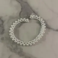 パール ネックレス チョーカー風 ブライダル 結婚式