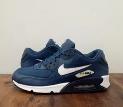 P37【Used/28.0】NIKE W AIR MAX 90 NAVY WHI