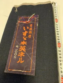 いすゞ本英ネル 反物 毛100% 着物生地　着物リメイクに　難あり