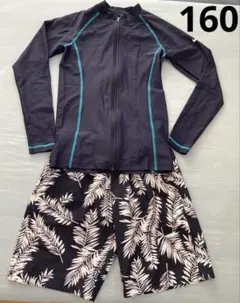 ☆美品 NIKE ラッシュガード フルジップ 水着 セット UVカット160 L