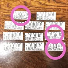 乗車駅証明書 3枚 千葉県久留里線切符