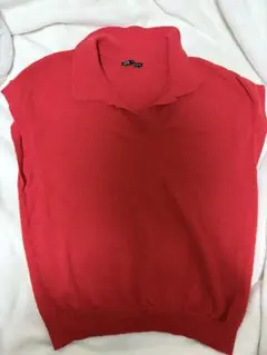 ZARA ニットベスト（レッド）