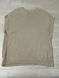 SUN VALLEY ベージュ ニットベスト M