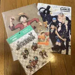 モンキー・D・ルフィ モスバーガー P-080 クリアファイル2枚 クリアシール