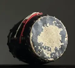 ドン羅小太鼓 約19㎝ 昭和初期頃】骨董古道具郷土玩具楽器魔除オブジェ 