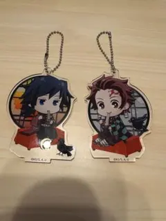 鬼滅の刃　炭治郎冨岡義勇アクリルキーホルダー 2個セット、スタンドなし