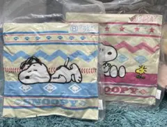 未開封_スヌーピー クッション ブルー　ピンク