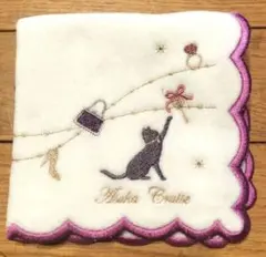 銀座WAKO タオルハンカチ　刺繍　新品