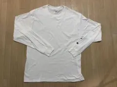 Champion ホワイト ロングスリーブ Tシャツ L