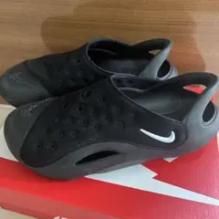 23㎝ナイキ　ジュニアサンダル アクア スウッシュ ブラック 23㎝