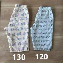 ドラえもん柄半ズボン2点セット 130・120 リラコ