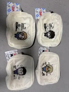 名探偵コナン スクエアポーチ 安室透 松田陣平 萩原千速 毛利小五郎 4点セット