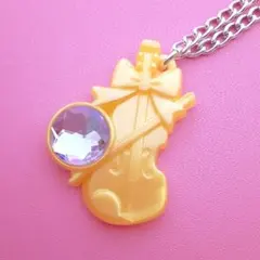 セボンスター　ネックレス　パールプラ　イエロー　バイオリン　楽器