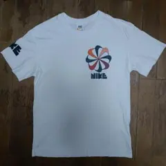 NIKE限定2019年復刻ゴツナイキ＆風車ナイキ胸ロゴ半袖Tシャツ白usS中古品のサムネイル