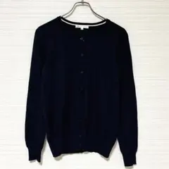 トップバリュ カーディガン 黒 M オフィスカジュアル シンプルデザイン