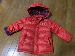 HOT BISCUITS 赤 ダウンコート 100サイズ