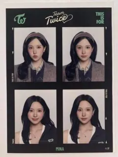 TWICE THIS IS FOR ミナちゃん証明写真ステッカー
