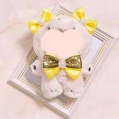 ぬいぐるみ ぬい服 リボン セット レモン×ブラックエレガント