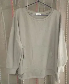 earth music&ecology チュニック 緑 前後差丈 体型カバー