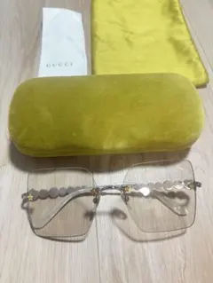 ✨極美品✨グッチ サングラス 2772 リムレス ホースビット チェーン